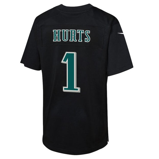 NFL Youth Player Fashion Jersey Super Bowl LIX Carbon Black Jalen Hurts Eagles