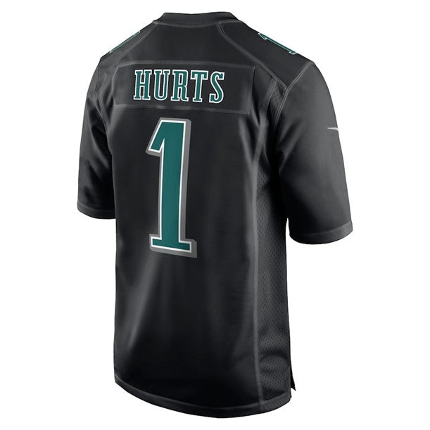 NFL Player Fashion Jersey Carbon Black Chase 2024 Jalen Hurts Eagles