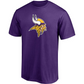 NFL Player T-Shirt Name And Number Justin Jefferson Vikings (Purple)