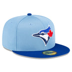 MLB Hat 5950 Batting Practice 2024 Blue Jays (Powder Blue & Royal Blue)
