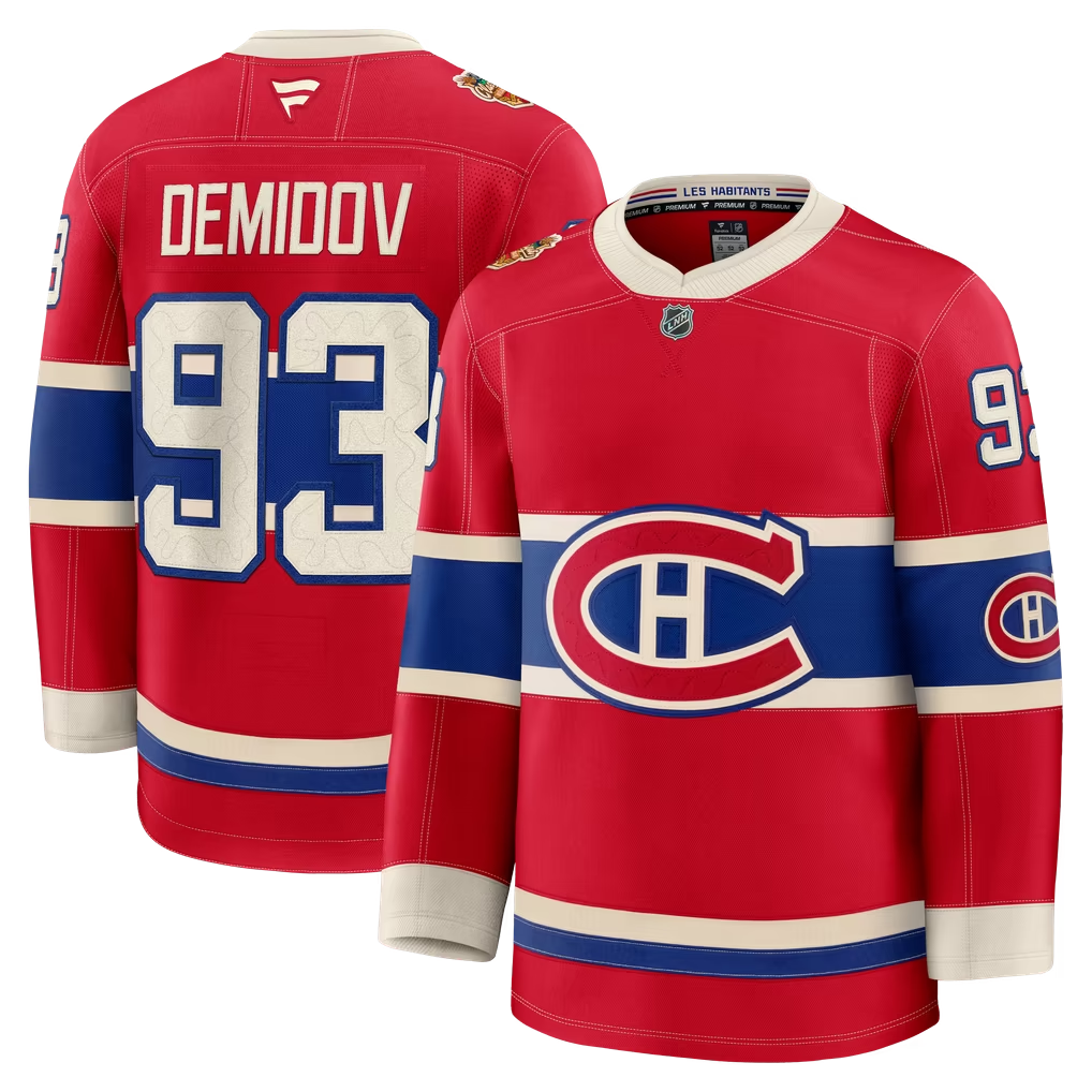 NHL Player Premium Jersey Heritage Classic 2026 Ivan Demidov Canadiens
