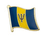 Country Lapel Pin Flag Barbados