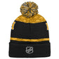 NHL Youth Knit Hat Puck Pattern Cuff Penguins