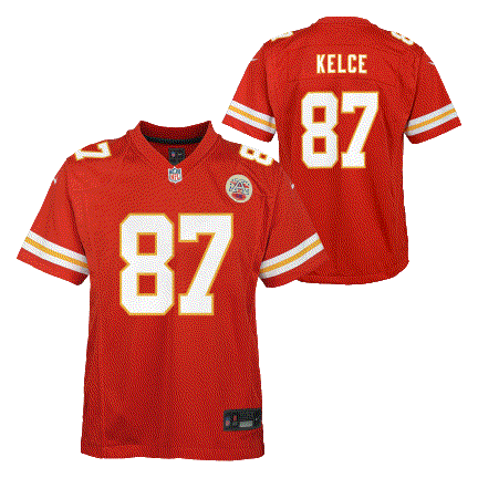 NFL Youth Player Game Jersey Home Travis Kelce Chiefs