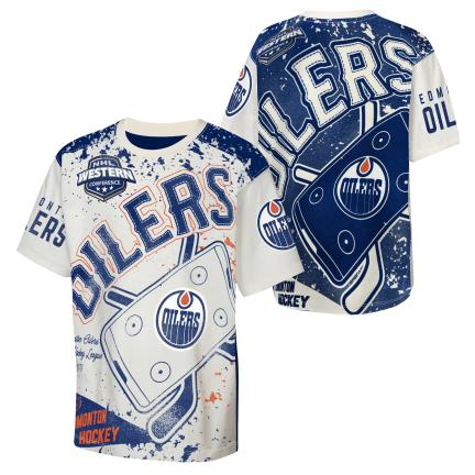 NHL Youth T-Shirt Top Player Bold Oilers