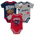 NFL Infant 3Pc Onesie Set 1st Round Pick Patriots