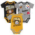 NFL Infant 3Pc Onesie Set 1st Round Pick Steelers
