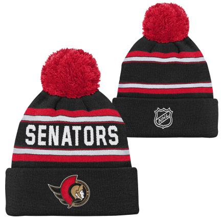 NHL Youth Knit Hat Jacquard Wordark Senators