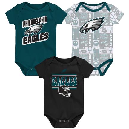 NFL 3pc Onesie Set Sunday Comic Eagles