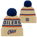 NHL Youth Knit Hat Jaquard 3RD Cuff Oilers