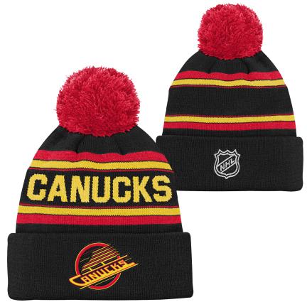 NHL Youth Knit Hat Jacquard Wordark 3rd Canucks