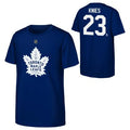 NHL Youth Player T-Shirt Home Royal Blue Matthew Knies Maple Leafs