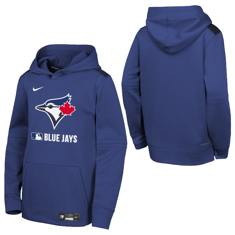 MLB Youth Hoodie Authentic Collection Blue Jays Medium