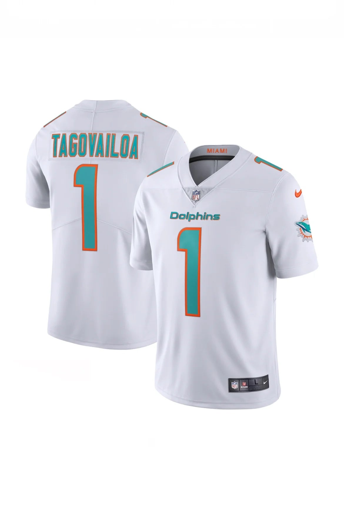 NFL Player Vapor Untouchable Limited Jersey Away Tua Tagovailoa Dolphins