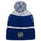 NHL Youth Knit Hat Puck Pattern Cuff Lightning