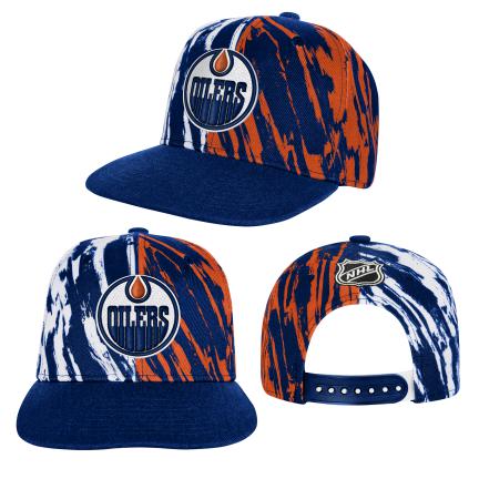 NHL Youth Hat Propel Flatbrim Snapback Oilers