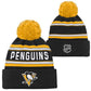 NHL Youth Knit Hat Jacquard Wordark Penguins