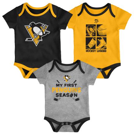 NHL Infant 3Pc Onesie Set Legend Penguins