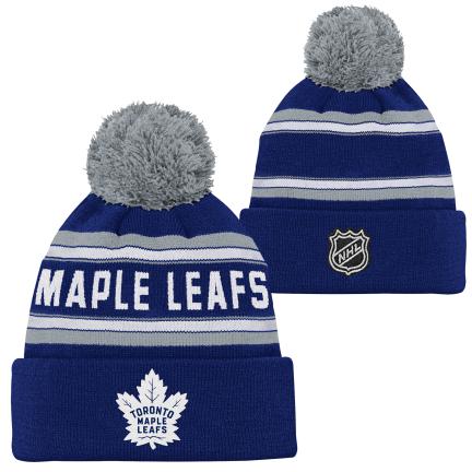 NHL Youth Knit Hat Jacquard Wordark Maple Leafs