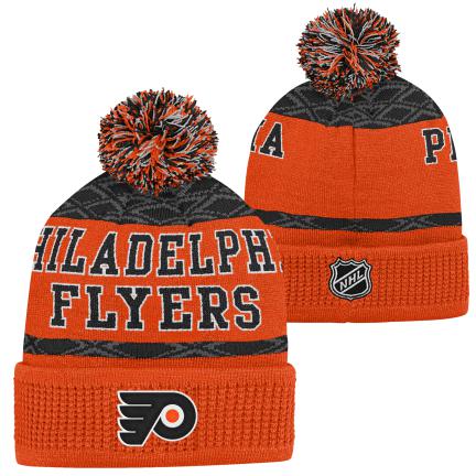 NHL Youth Knit Hat Puck Pattern Cuff Flyers
