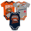 NFL Infant 3Pc Onesie Set 1st Round Pick Broncos