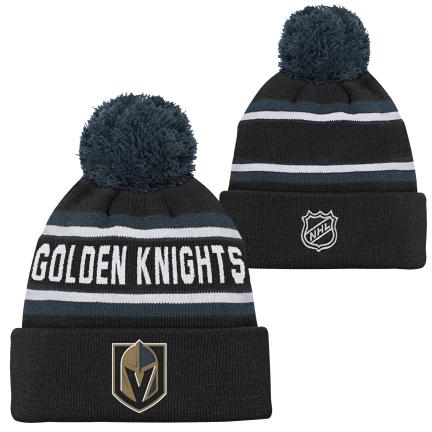 NHL Youth Knit Hat Jacquard Wordark Golden Knights