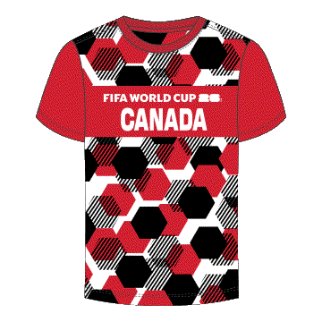 FIFA World Cup 2026 Kids/Youth Sublimated Performance Jersey Team Canada