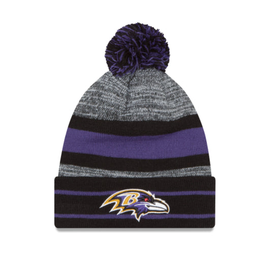 NFL Knit Hat Pom Cuff Ravens