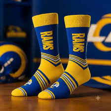 NFL Socks GO TEAM Rams Large 10-13