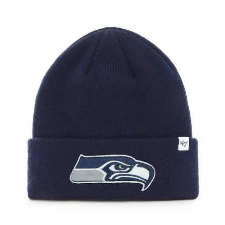 NFL Knit Hat Raised Cuff Seahawks