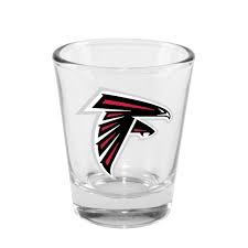 NFL Shot Glass 2oz Clear Falcons