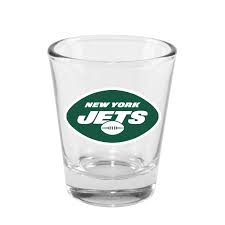 NFL Shot Glass 2oz Clear Jets