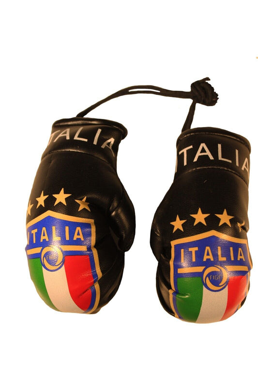 Country Boxing Gloves Set Italy (Black w/Club)