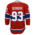 NHL Youth Player Premier Jersey Home Ivan Demidov Canadiens