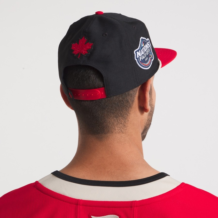 NHL Hat Snapback Black/Red Rope 4 Nations Face-Off Team Canada