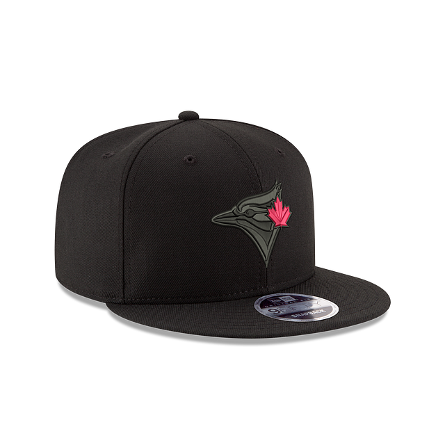 MLB Hat 950 Snapback Tonal Black w/Red Leaf Blue Jays