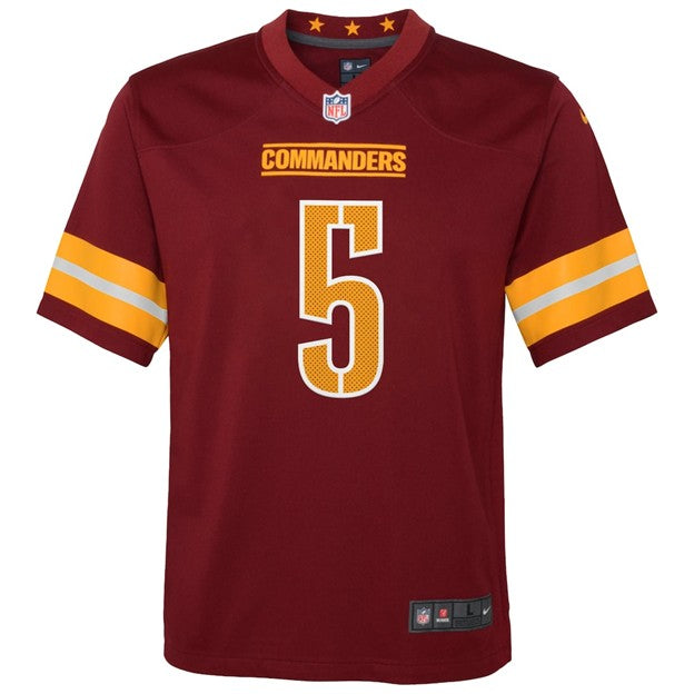 NFL Youth Player Game Jersey Home Jayden Daniels Commanders