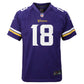 NFL Youth Player Game Jersey Home Justin Jefferson Vikings