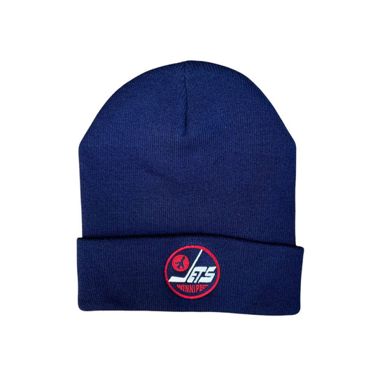 NHL Knit Hat Replica Cuff Heritage Logo Jets