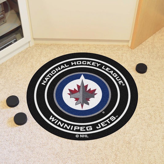 NHL Fan Mat Puck Jets