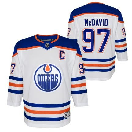 NHL Youth Player Premier Jersey Away Connor McDavid Oilers