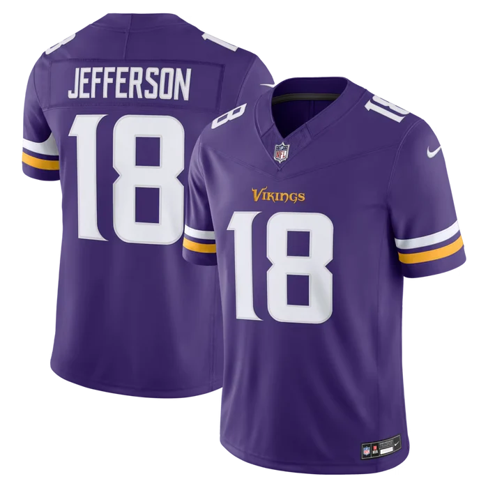 NFL Player Vapor F.U.S.E. Limited Sewn Jersey Home Justin Jefferson Vikings