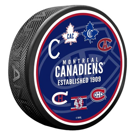 NHL Textured Puck Heritage Montreal Canadiens