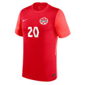Canadian Soccer Association Player Stadium Jersey Home 2022-23 Jonathan David Team Canada