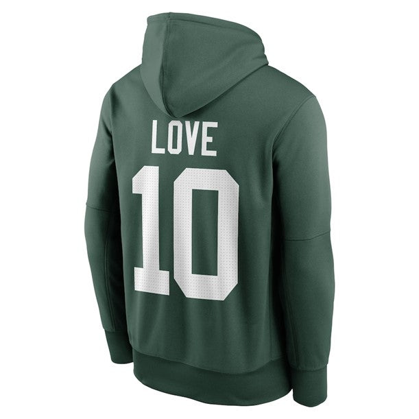 NFL Player Hoodie Name and Number Jordan Love Packers