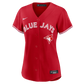 MLB Ladies Jersey Blank Alt Red Canada Day Blue Jays