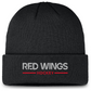 NHL Knit Hat Authentic Pro Cuffed Wordmark Beanie Rink Road 2025 Red Wings