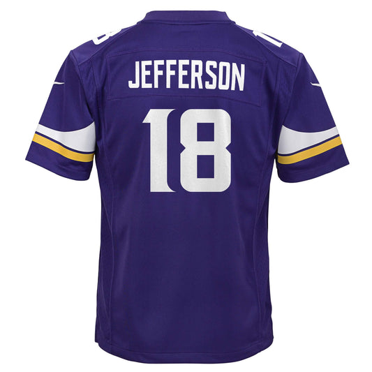 NFL Youth Player Game Jersey Home Justin Jefferson Vikings