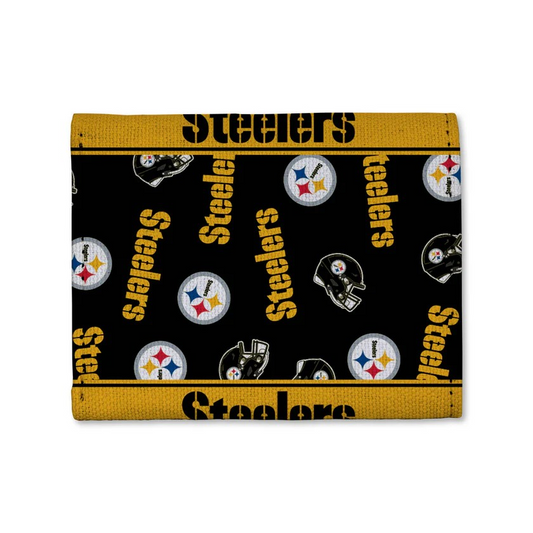 NFL Canvas Trifold Wallet Steelers