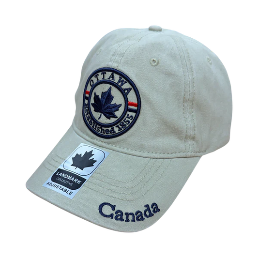 Ottawa Hat Washed Circle Emblem (Khaki)